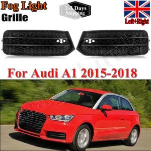 2x paraurti anteriore a nido d’ape copertura fendinebbia griglia griglia per Audi A1 8X 2015-2018