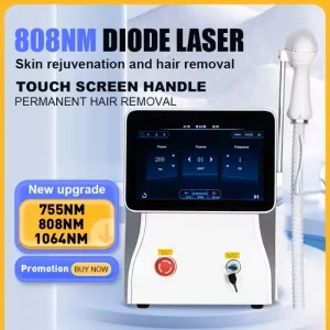 Epilatore laser a diodi di titanio da 4000 W Depilazione permanente Laser professionale 3 lunghezze d’onda 755 808 1064nm Depilazione indolore