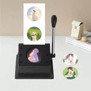 Fresa per punzonatrice rotonda da 58 mm, taglierina manuale professionale per badge, adatta per tagliare la carta che pesa circa 0,66 libbre