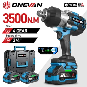 ONEVAN 3500N.M Avvitatore elettrico senza spazzole 3/4 pollici Cordless Chiave a coppia elevata Utensile elettrico per Makita 18V Batteria Pin