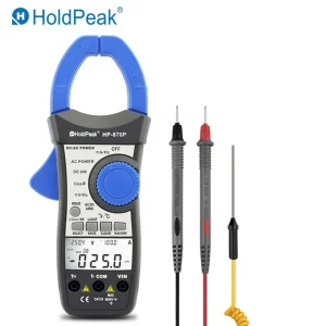Voltmetro 999.9A del Tester dell’amperometro multimetro elettronico di energia attiva del Tester del morsetto di potere di HoldPeak HP-870P