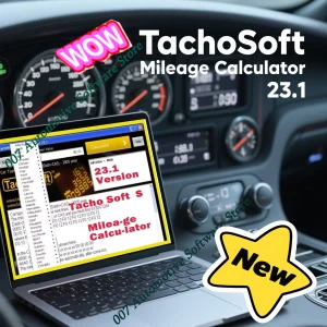 Ultimo software TachoSoft Mileage Calculator 2025Hot 23.1 per la correzione del chilometraggio, versione completa, supporta molte marche di auto