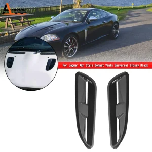 Areyourshop ABS cofano in plastica prese d’aria finitura nera lucida per Jaguar Xkr Style Rs Vxr per Ford per Bmw ricambi Auto
