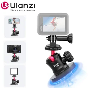 Ulanzi C029 Action Camera Staffa magnetica per montaggio a ventosa con vite 1/4 per Gopro Hero 13 12 Telefono Insta360 Ace Pro DJI Action 4