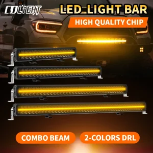 CO LIGHT ECE R112 R10 R7 42″ Barra luminosa a LED Doppia fila Spot di inondazione Fascio combinato DRL Luci fuoristrada per camion Pickup per barche Trattore per auto