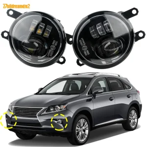 2X30W Aggiornamento Auto Destra + Sinistra LED Fendinebbia DRL Montaggio H11 12V Per Lexus RX350 RX450h 3/III 2010 2011 2012 2013 2014 2015