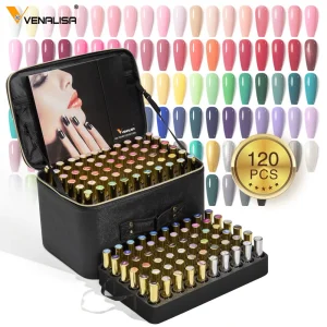 120 pz * 12 ml Venalisa Gel Polish Set Vernish Colore Gel Polish TPO Colore LIBERO Per Nail Art Design Intero Set Nail Gel Smalto Kit