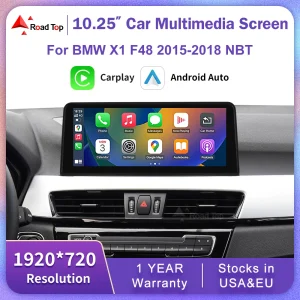 Touch screen multimediale 1920*720 per BMW X1 F48 2015-2018 Sistema Android Auto NBT Wireless Carplay