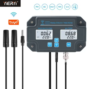 WiFi Tuya phmetro EC TDS salinità S.G Temp Smart Water Quality Tester Data Logger APP Monitor remoto per acquari idroponica