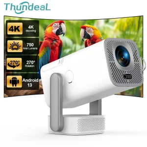 Proiettore Mini Full HD ThundeaL TD80 Pro PK HY320 HY300, Home Theater Intelligente 4K Full HD 1080P, Proiettore Android WIFI TD80Pro