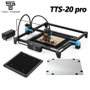 Twotrees TTS-20 Pro 20W Laser Engraver Machine Desktop Industrial Grade FAC+SAC Beam Laser 418*418mm Area di lavoro TTS Aggiornato