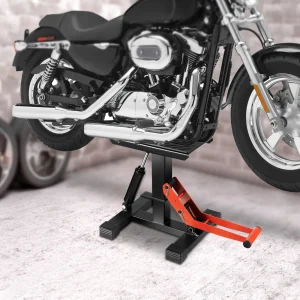 Sollevatore Professionale per Moto, Cric Idraulico con Supporto, Carico Massimo 200kg/440lbs