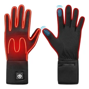 Guanti da sci riscaldati elettrici ricaricabili invernali Touch Usb Liner Guanti termici da ciclismo Batteria calda Uomo Donna 2022