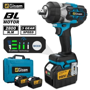 Gami 2800N.M Torque Brushless Elettrico Avvitatore a percussione 1/2 pollici Cacciavite Cordless Chiave Strumento di Potere Per Makita 18V Batteria Spille