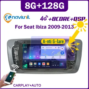 Senza fili CarPlay Android 14 Auto stereo autoradio Schermo Per Seat Ibiza MK4 6J 2009-2013 2din Autoradio Lettore Multimediale 4G lte