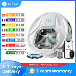 Lefant M320 6000Pa Potente aspirapolvere robot con scopa, 210 minuti di autonomia, pattumiera visibile da 800 ml, rilevamento tappeti