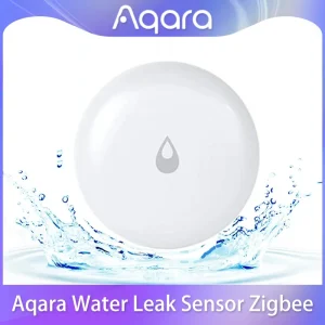 Sensore di Perdite d’Acqua Aqara Zigbee, Rilevatore di Immersione in Acqua, Allarme di Sicurezza, Sensore Intelligente Compatibile con l’App Mi Home