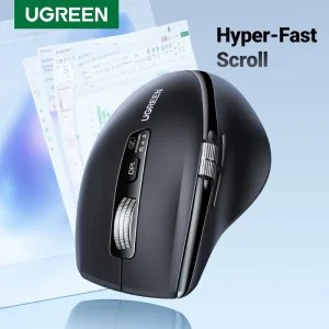 UGREEN Hyper-Fast Scroll Mouse Wireless Bluetooth 5.4 2.4G ergonomico 5000DPI per MacBook Tablet laptop Computer PC Mouse