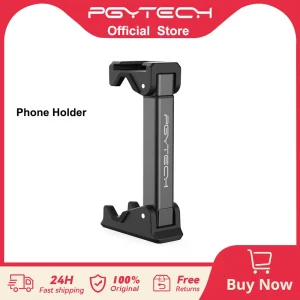 PGYTECH Supporto universale per treppiede per telefono – Monopiede, selfie stick e treppiede con pattino freddo per smartphone da 60 a 90 mm di larghezza