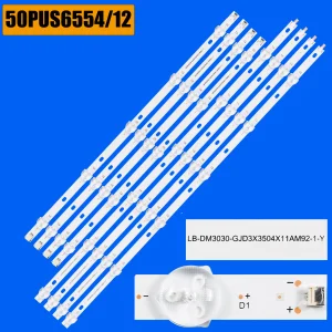 Striscia di retroilluminazione a LED per 50PUS6554/12 50PUS6504/12 50PUS7555/12 50HFL5114U/12 LB-DM3030-GJD3X3504X11AM92-1-Y