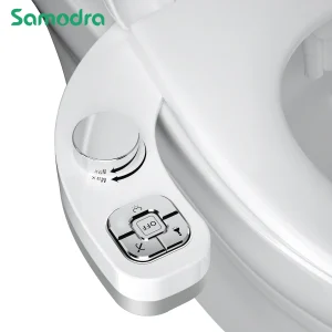 Bottone SAMODRA Bidet-doppio ugello autopulente Non elettrico (lavaggio frontale e posteriore) Bidet per acqua dolce attacco per sedile del Water