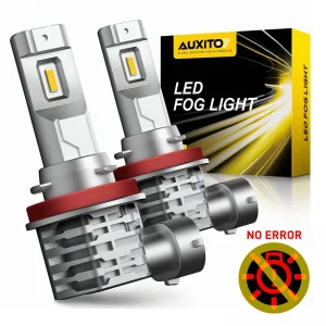 AUXITO 2x H11 H16JP H10 H8 LED Fendinebbia Canbus No Error HB3 HB4 9005 9006 Lampadina Auto DRL Lampada di marcia diurna 2000LM 6500K 3000K