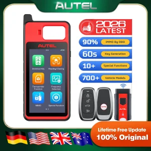 Autel MaxiIM KM100 KM100X Strumento immobilizzatore di programmazione portachiavi, generazione di chiavi anni ’60, apprendimento chiave OBD IMMO, lettura/edifica/clone chip