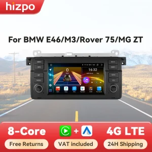 Hizpo Android 13 Multimediale Per Auto Per BMW E46 M3 318/320/325/330/335 Rover 75 Navigazione 2 Din GPS DSP Audio Unità principale Carplay DSP
