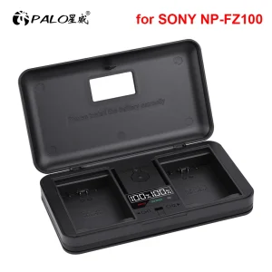 PALO NP-FZ100 NPFZ100 NP FZ100 custodia per caricabatterie LCD per Sony a9 A9S A9M2 a7R III a7c a7iv III A6600 A7m3 A7R3 a7s3 A7R4 A7M4 BC-QZ1