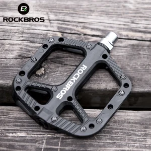 ROCKBROS cuscinetti di tenuta ultraleggeri pedali per bici da bicicletta pedali da ciclismo in Nylon bmx pedali Mtb piattaforma piatta accessori per biciclette