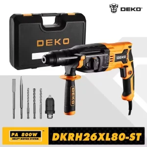 DEKO DKRH26XL80-ST 4 funzioni Martello rotante elettrico Accessori rotanti multifunzionali Martello demolitore elettrico Trapano a percussione