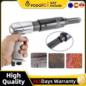 150 antiruggine pneumatico leggero ad alta potenza con teste intercambiabili – Strumento efficiente per la rimozione della ruggine per superfici metalliche