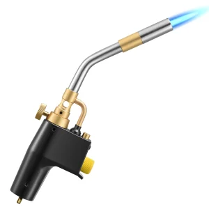 Torcia per saldatura a propano Mapp Griglia per bruciatore Torcia per saldatura ad alte prestazioni con accensione piezoelettrica per saldatura, rimozione vernice