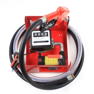 Pompa di trasferimento del carburante elettrica estrattore autoadescante pompa dell’olio combustibile grande portata con ugello del misuratore del carburante 12V DC 175W