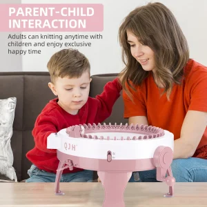 QJH Ufficiale Genuino Macchina per Maglieria Kit 48 aghi Manuale Telaio per Maglieria Macchina Intelligente FAI DA TE Maglione Sciarpe Cappello Guanto Con Contatore