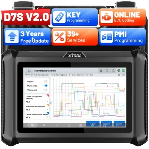 2026 XTool D7S Auto Diagnostic Strumento Xtool D7 OBD2 Scanner con FCA Autoauth 39+ Reset La codifica ECU può fare programmazione chiave FD/DOIP