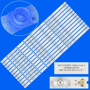 Striscia di retroilluminazione a LED per 55C715 55C811 55C815K 55C715 55C717 55C716 55C78 TCL-55P10-3030FC-12X6-LX 20200106   YHF-4C-LB5506-YH10J