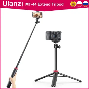 Treppiedi ULANZI TRIPOD MT-44 Treppiedi Vlog per smartphone con supporto per telefono con slitta fredda per fotocamera treppiede mobile SLR portatile