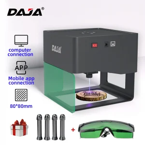 DAJA DJ6 Incisore Laser Mini Taglierina e Incisore Laser DJ6 Portatile 3000mw Veloce Mini Logo Mark Stampante Taglierina FAI DA TE Legno Plastica