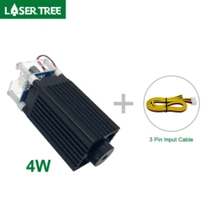 LASER TREE 4W 5W 10W Modulo laser TTL PWM Testa laser a luce blu per incisore laser taglierina Strumenti fai da te per legno