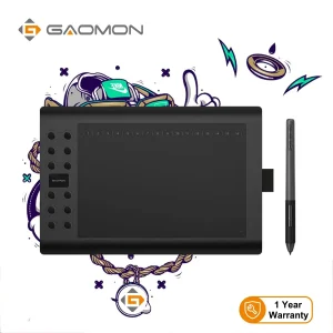 GAOMON M106K Pro tavoletta grafica penna senza batteria Windows Mac sistema operativo Android supportato Tablet digitale, versione aggiornata di M106K