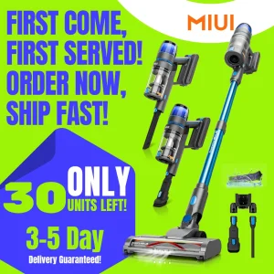 Aspirapolvere senza fili con motore brushless Pulizia efficiente con spazzola a rullo anti-groviglio per la casa e i peli di animali domestici