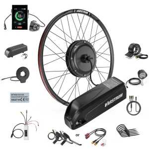 Varstrom 1000W Mozzo Ruota Motore 48V Kit di Conversione Bicicletta Elettrica Gearless Brushelss Motore Azionamento Posteriore Ebike Kit 26 pollici
