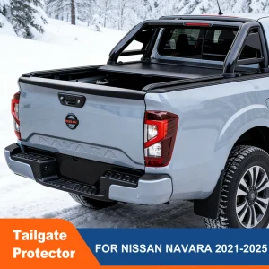 Copertura del portellone posteriore per Nissan Navara Frontier NP300 2021-2025, protezione in ABS per il profilo del portellone, accessori per lo styling dell’auto