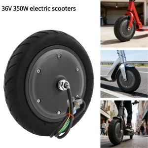 Motore per Monopattino Elettrico 36V 350W, Ruota Motrice Brushless con Impermeabilità IP54, Carico Massimo 100kg, 600 giri/min per Conversione E-Bike