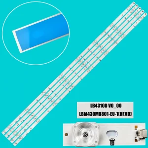 Striscia di retroilluminazione a LED per 43 pus7855/12 43 pus6704 43 pus7304 43 pus6754/12 LB4310D v0 _ 00 EVERLIGHT