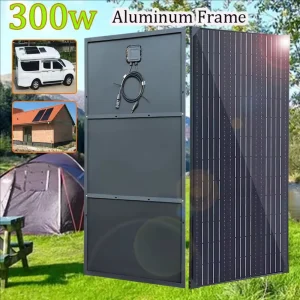 300w 150w pannello solare con telaio in alluminio 12v kit caricabatterie leggero pannello fotovoltaico per camper RV barca casa balcone UE magazzino DHL spedizione