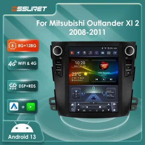 9.7 “Android 13 autoradio Per Mitsubishi Outlander Xl 2 2008 2009 2010 2011 lettore multimediale 7862 Carplay 4G WIFI Stereo SWC
