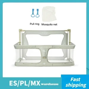 Lettino per bambini Lettino pieghevole a doppio uso per neonati Cuna per dormire Bebe Guardrail Letti Protezione di sicurezza Comodini facili da installare