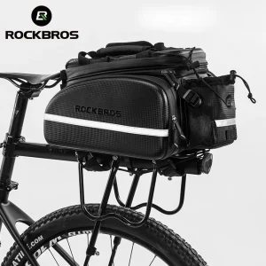 Borse per seggiolino per bicicletta ROCKBROS zaino posteriore per ciclismo borsa da viaggio per ciclo MTB borsa da viaggio per bici sportiva Outsdoor di grande capacità